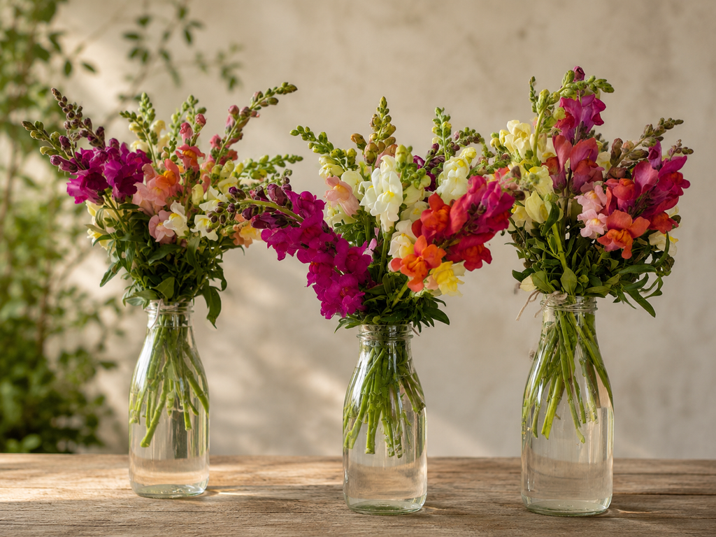 Cut organic flowers